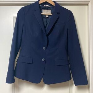 Banana republic navy suit jacket 2P petite